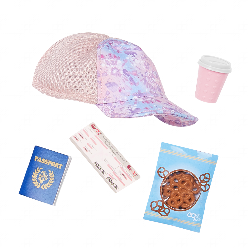 Our Generation Ari 18" Travel Doll with Rolling Luggage & Accessories