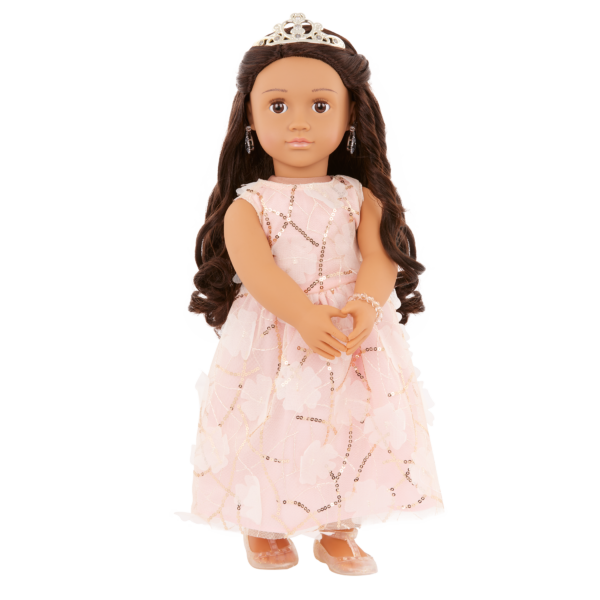 Our Generation Anissa 18" Doll with Tiara & Floral Gown