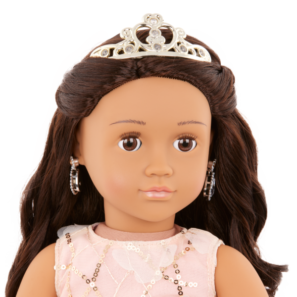 Our Generation Anissa 18" Doll with Tiara & Floral Gown