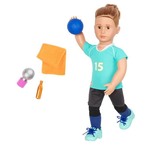Our Generation Posable 18" Boy Doll Volleyball Player - Johnny