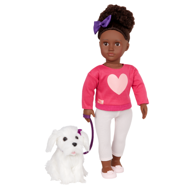 Our Generation Choyce & Jewel 18" Doll & Pet Grooming Set