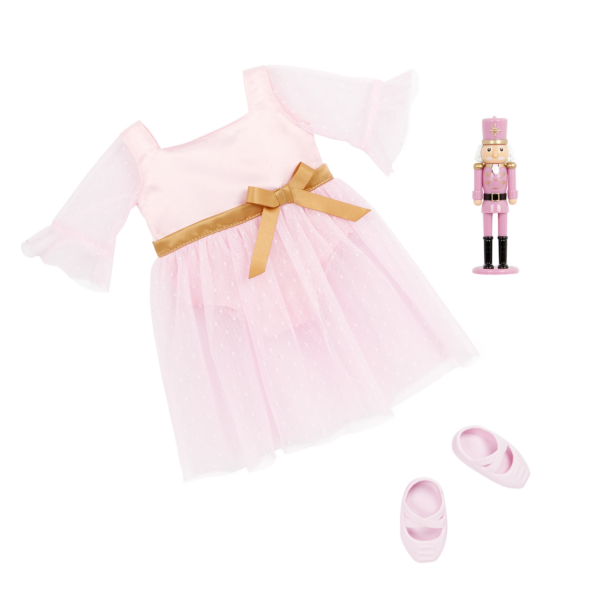 Our Generation Natasha 18" Ballerina Doll & Pink Nutcracker Accessory