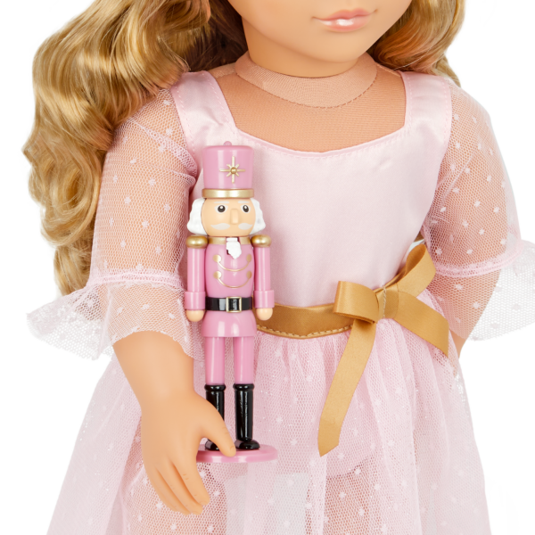 Our Generation Natasha 18" Ballerina Doll & Pink Nutcracker Accessory