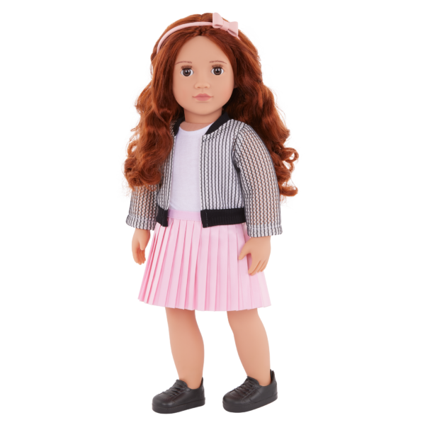 Our Generation Jacinta 18" Fashion Doll with Pink Skirt & Sweater