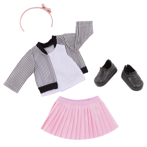 Our Generation Jacinta 18" Fashion Doll with Pink Skirt & Sweater