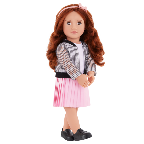 Our Generation Jacinta 18" Fashion Doll with Pink Skirt & Sweater