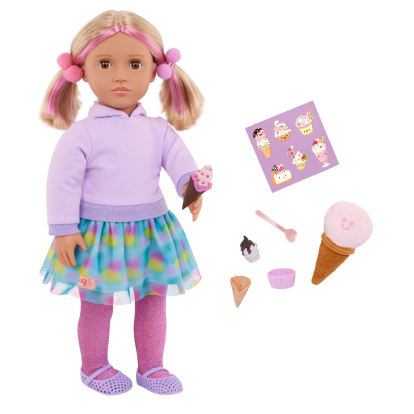 Our Generation Andy 18'' Doll & Ice Cream Accessories Set