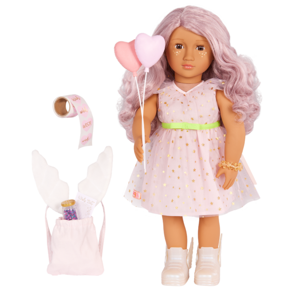 Our Generation Wishes 18'' Doll with Stickers & Accessories Set