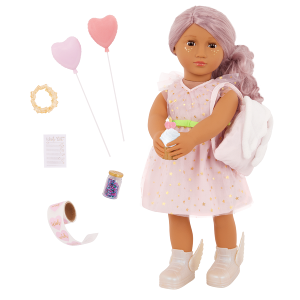 Our Generation Wishes 18'' Doll with Stickers & Accessories Set