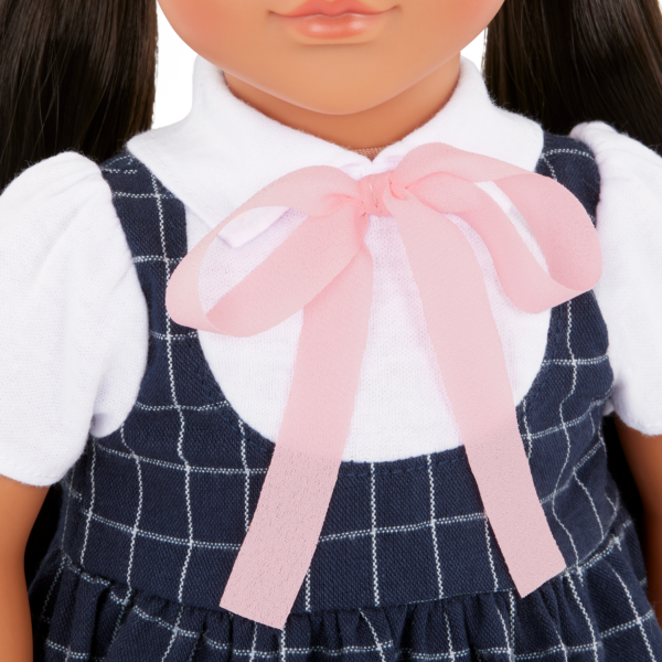Our Generation Juanita 18" Doll in School Dress with Rainbow Lunch Box