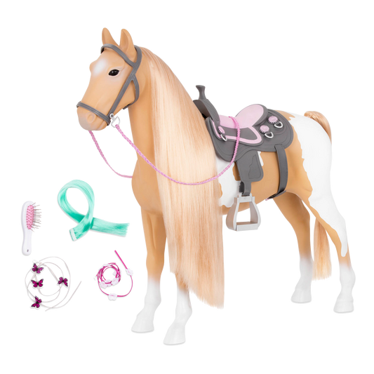Our Generation 20" Palomino Hair Play Horse set for 18" Dolls