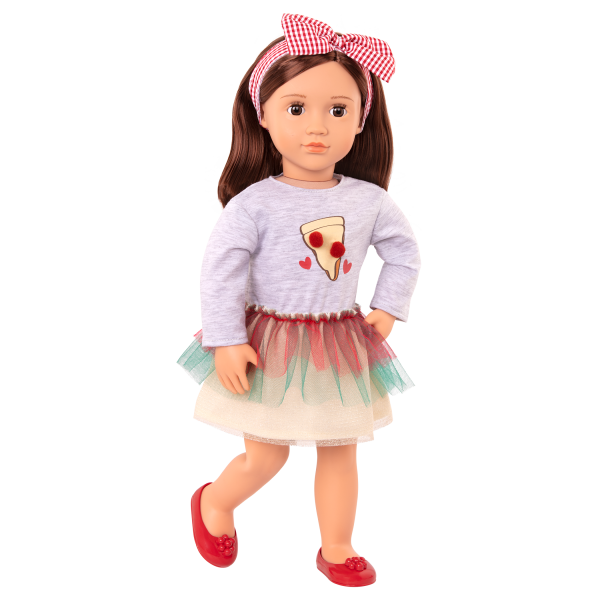 Our Generation Francesca 18" Posable Pizza Chef Doll with Storybook