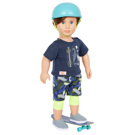 Our Generation Theodore 18" Skateboarder Boy Doll