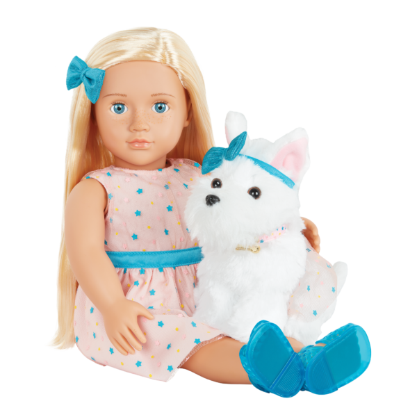 Our Generation Cadence & Cookie 18" Matching Doll & Pet Set