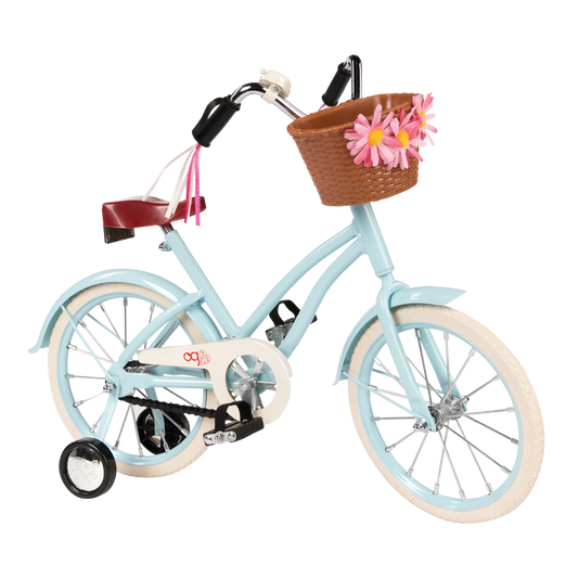 Our Generation Playset - Anywhere You Cruise 18" Doll Bicycle - Blue