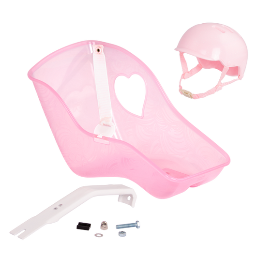 Our Generation Playset - Carry Me Bicycle Seat for 18" Dolls - Pink