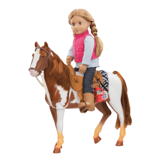 Our Generation 20" Pinto Horse set for 18" Dolls
