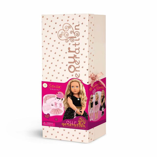 Our Generation Stella 18" Fashion Doll & Starter Kit in Gift Box with Accessories