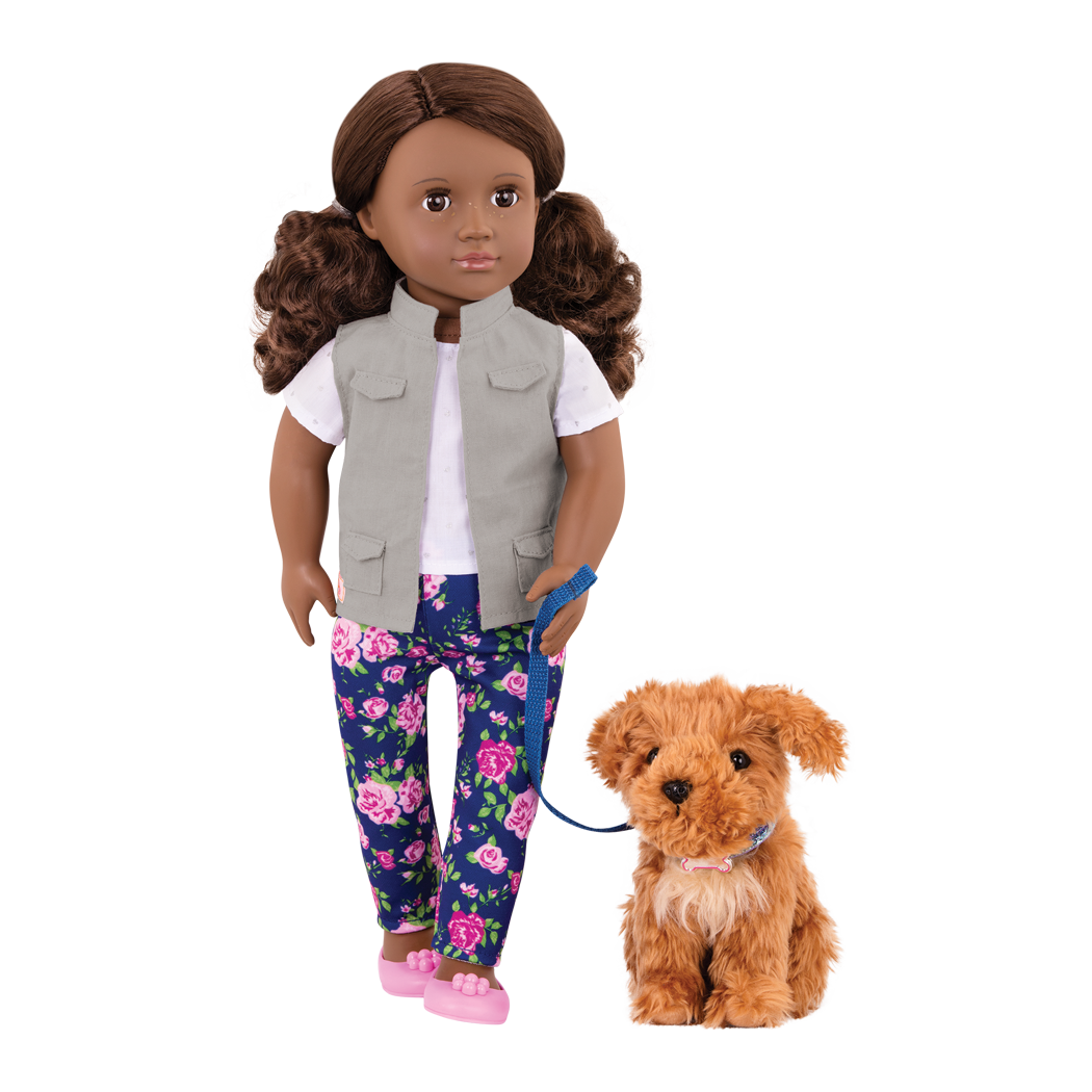 Our Generation Malia - 18" Doll & Pet Poodle Set