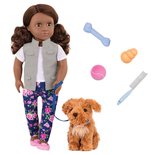 Our Generation Malia - 18" Doll & Pet Poodle Set