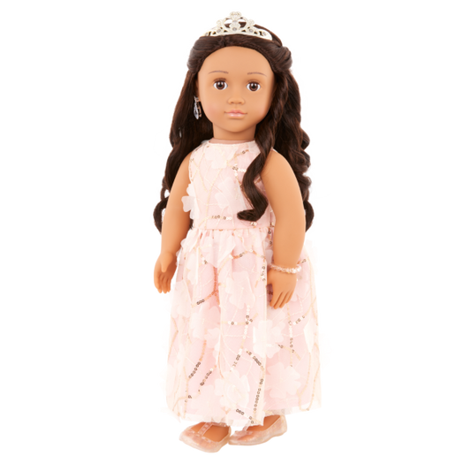 Our Generation Anissa 18" Doll with Tiara & Floral Gown