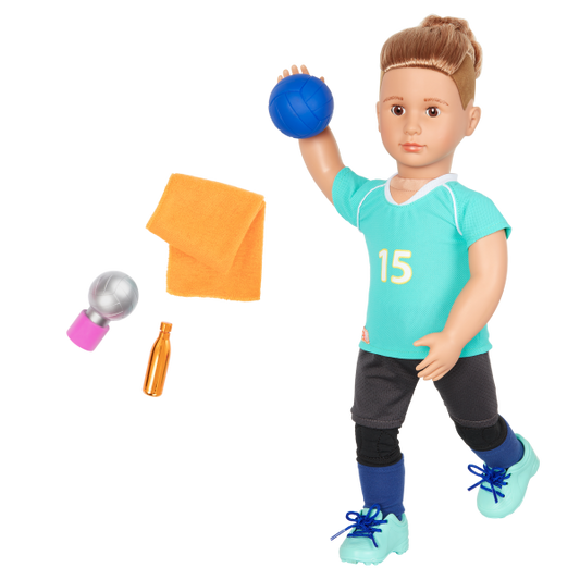 Our Generation Posable 18" Boy Doll Volleyball Player - Johnny