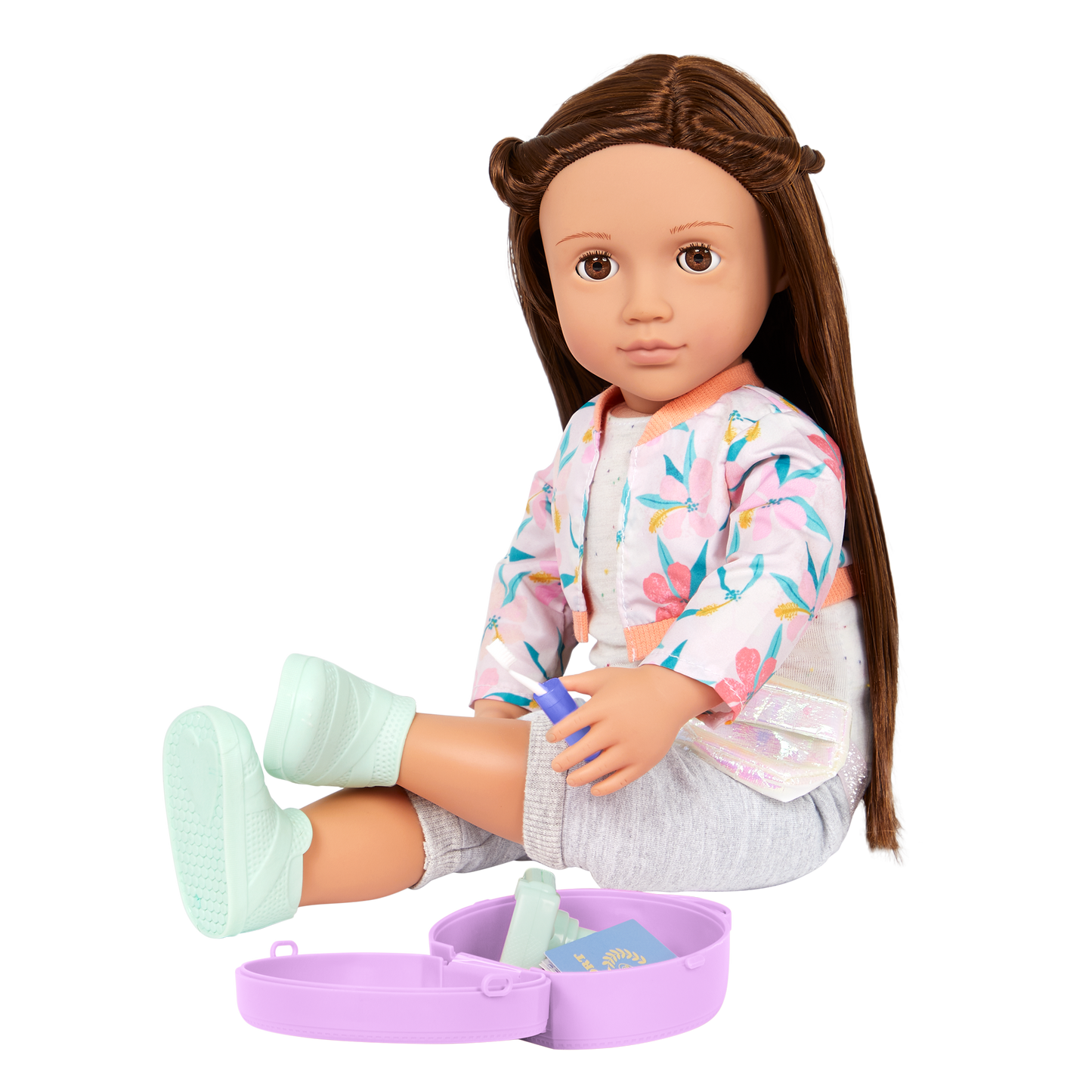 Our Generation Reese 18" Posable Travel Doll & Storybook