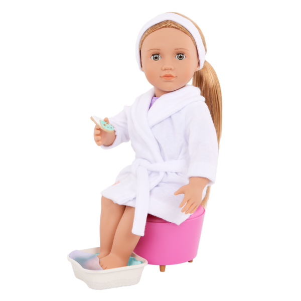 Our Generation Serafina 18" Posable Spa Doll & Storybook Set