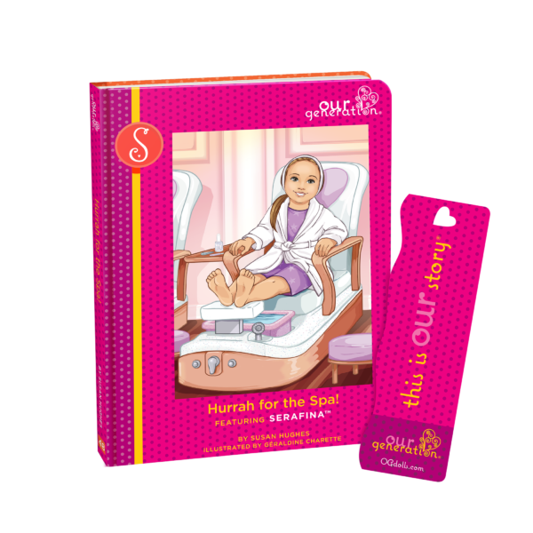 Our Generation Serafina 18" Posable Spa Doll & Storybook Set
