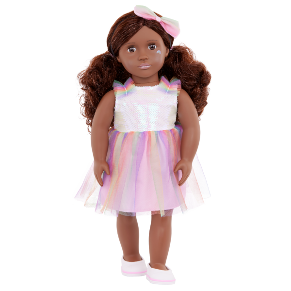Our Generation Revery 18" Fashion Doll with Rainbow Dress
