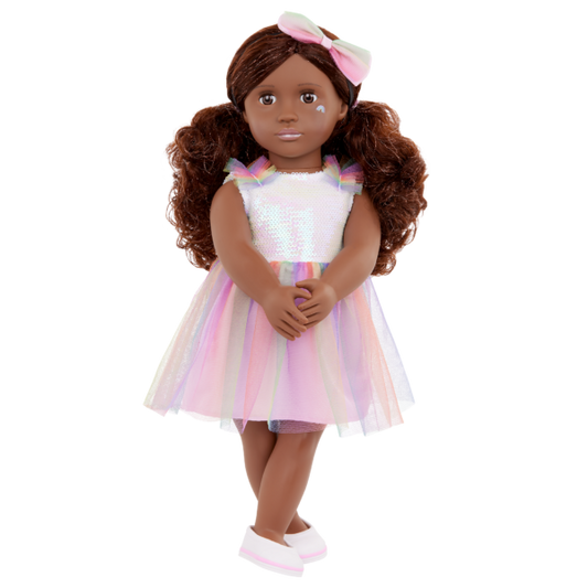 Our Generation Revery 18" Fashion Doll with Rainbow Dress