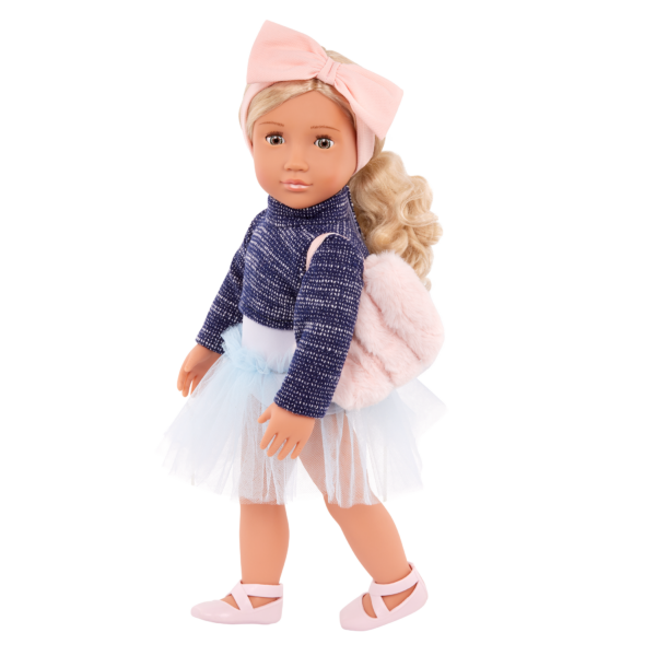 Our Generation Prima 18'' Ballerina Doll Ballet Barre & Accessories