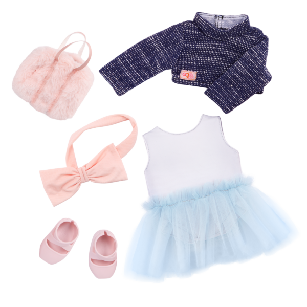 Our Generation Prima 18'' Ballerina Doll Ballet Barre & Accessories