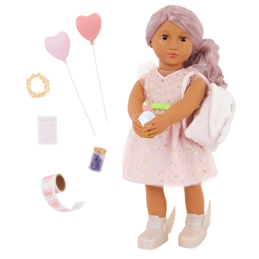 Our Generation Wishes 18'' Doll with Stickers & Accessories Set