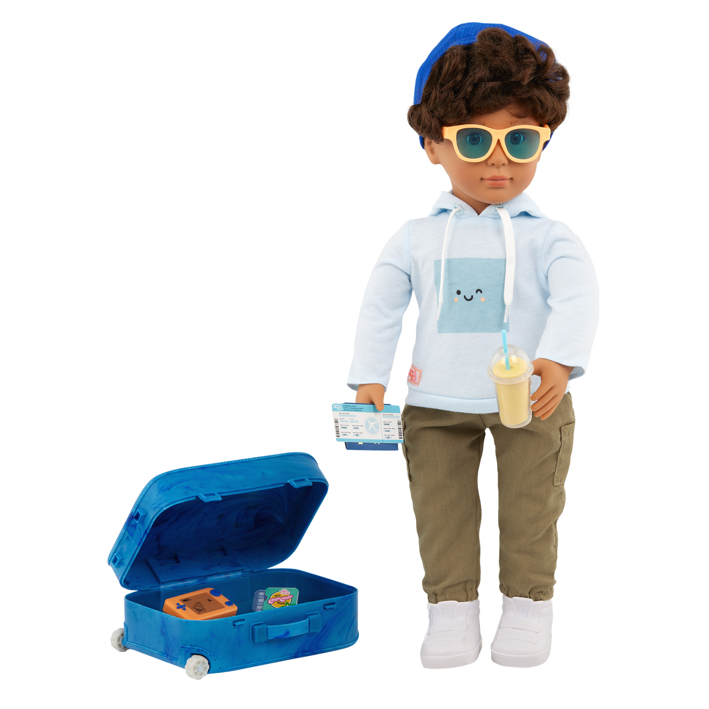 Our Generation Milo 18'' Boy Doll Luggage & Travel Accessories Set