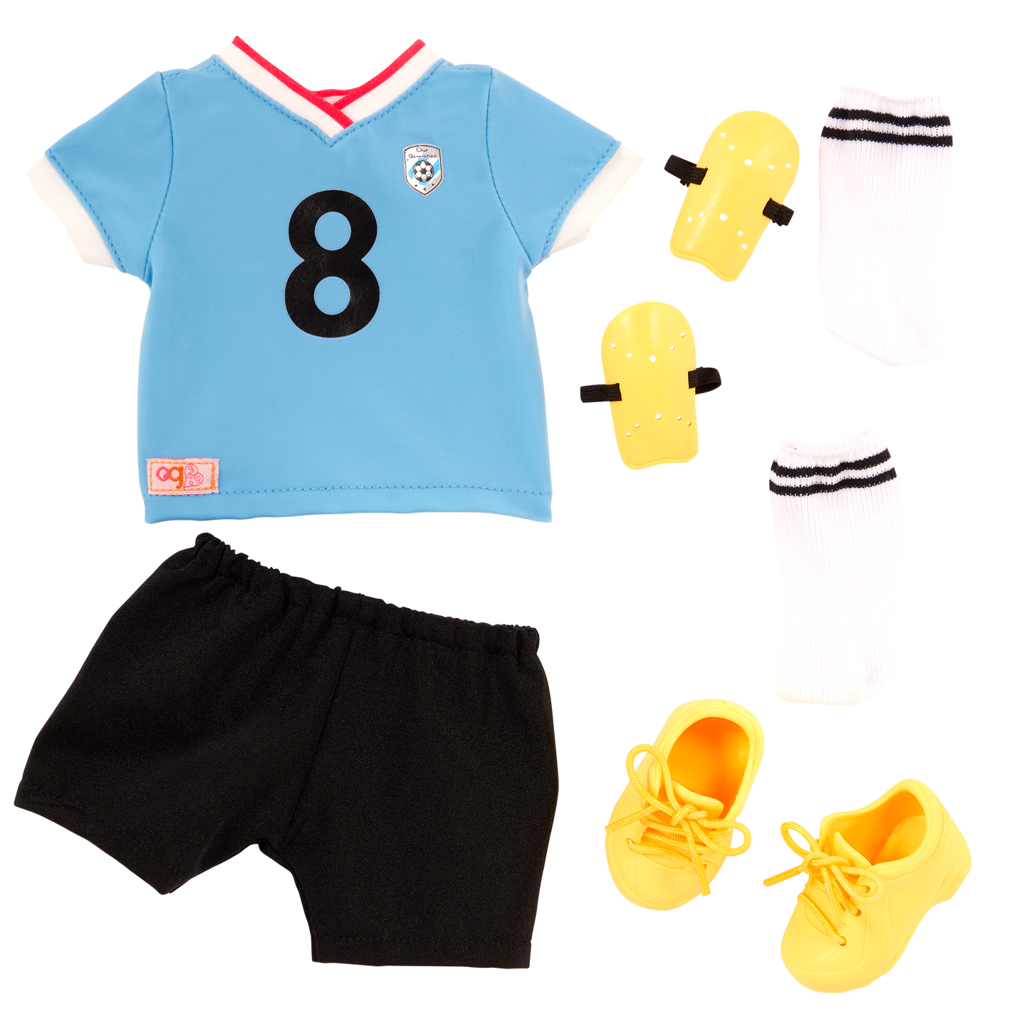 Our Generation Mateo Posable 18" Boy Doll in Soccer Uniform with Accessories