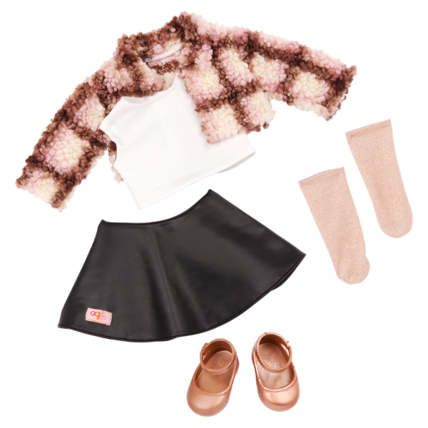 Our Generation Ana 18" Fashion Doll in Faux Shearling Jacket
