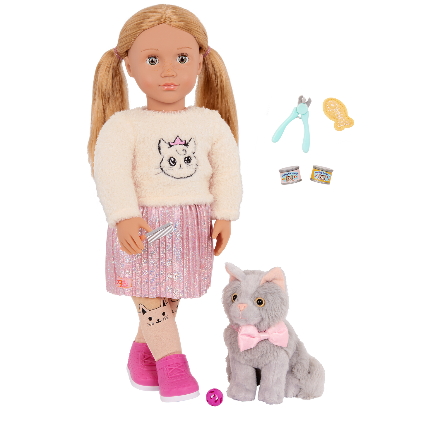 Our Generation Sheela & Sammy 18'' Pet and Kitten Doll