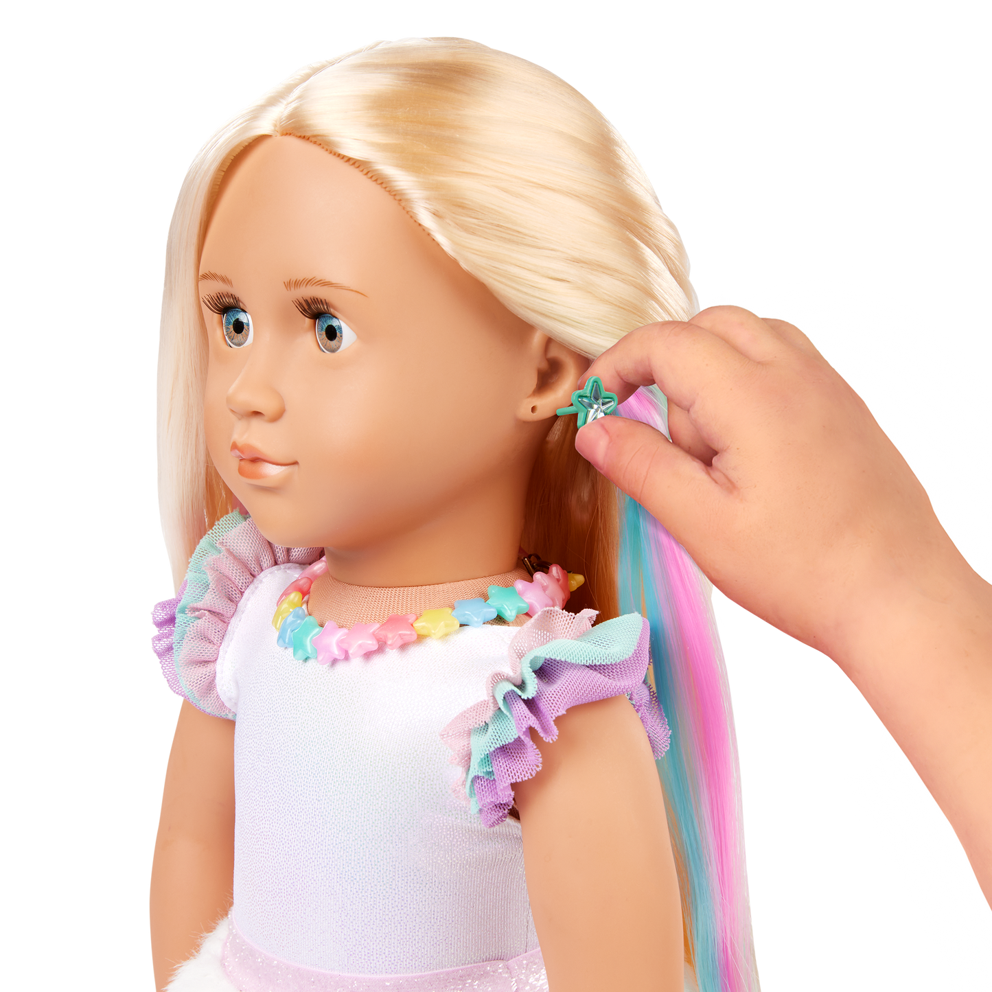 Our Generation Mariana 18" Doll with Rainbow Jewelry Accessories Set