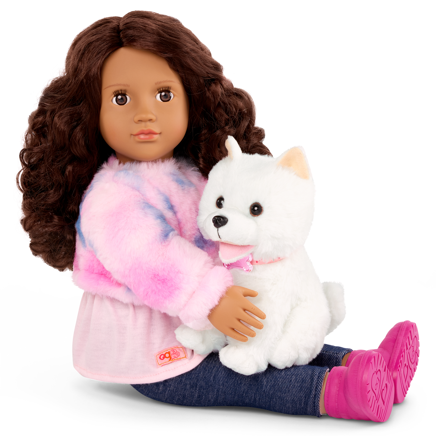 Our Generation Ines & Jojo 18" Doll & Pet Puppy Set