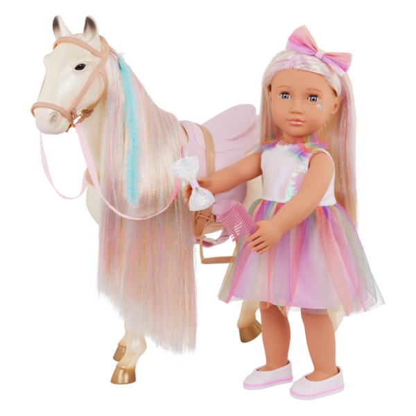 Our Generation 20" Enchanting Hair Play Horse set for 18" Dolls