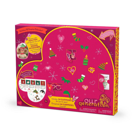 Our Generation Holiday Elf Surprise Advent Calendar Christmas Countdown for 18" Dolls