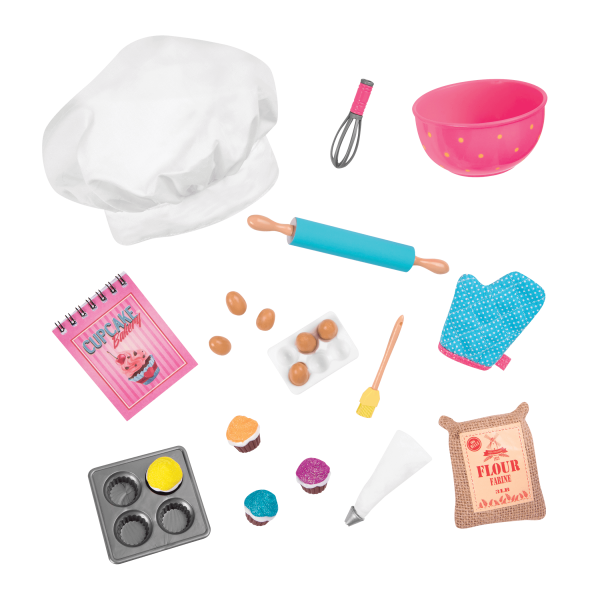 Our Generation Jenny 18" Posable Baking Doll with Storybook & Accessories