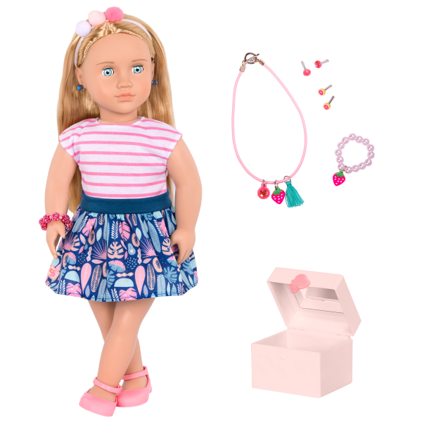 Our Generation Alessia 18" Doll with Jewelry & Pierced Ears