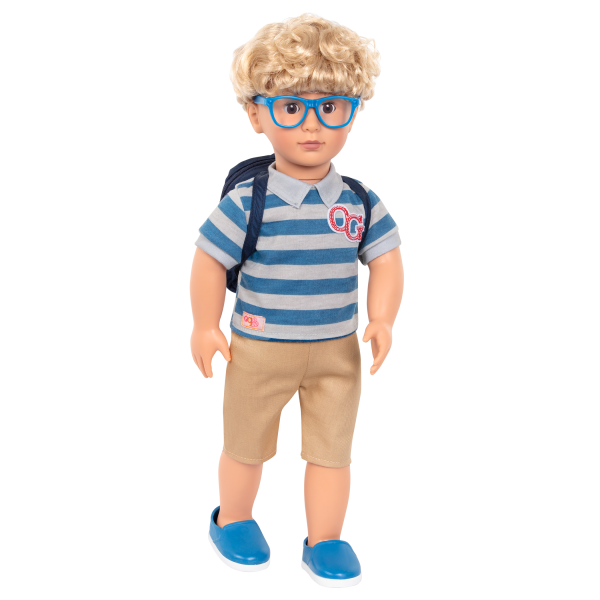 Our Generation Leo 18" Boy Doll with School Bag