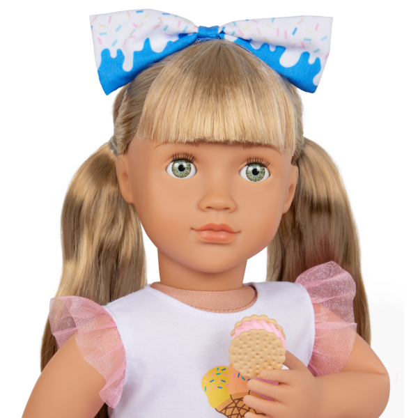 Our Generation Lorelei 18" Posable Ice Cream Doll with Storybook