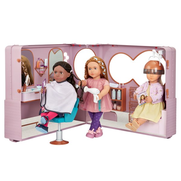 Our Generation Playset - Hair Salon on Wheels for 18" Dolls