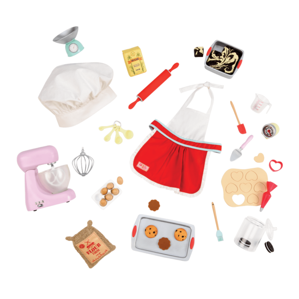 Our Generation Accessory - Master Baker Set with Working Mixer