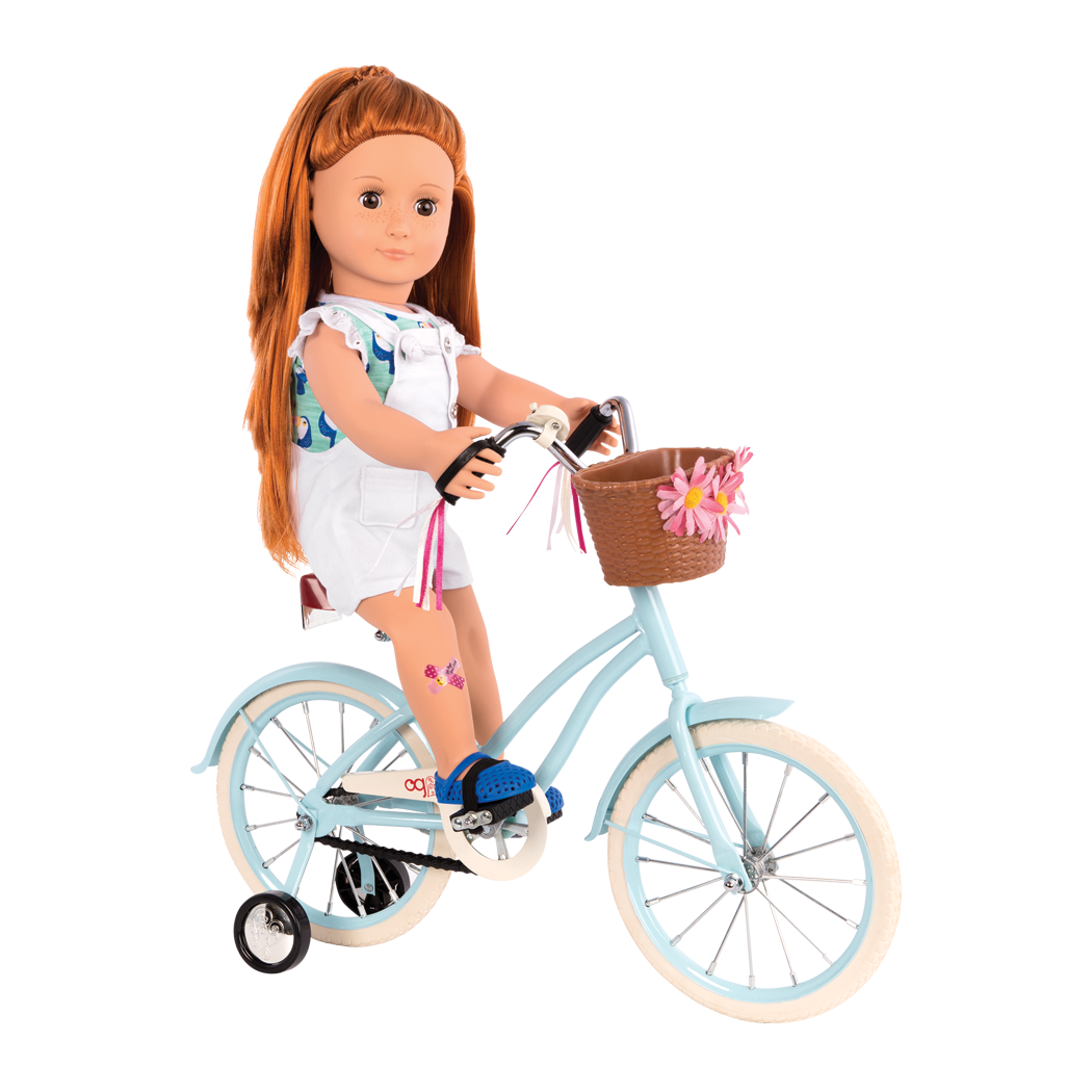 Our Generation Playset - Anywhere You Cruise 18" Doll Bicycle - Blue